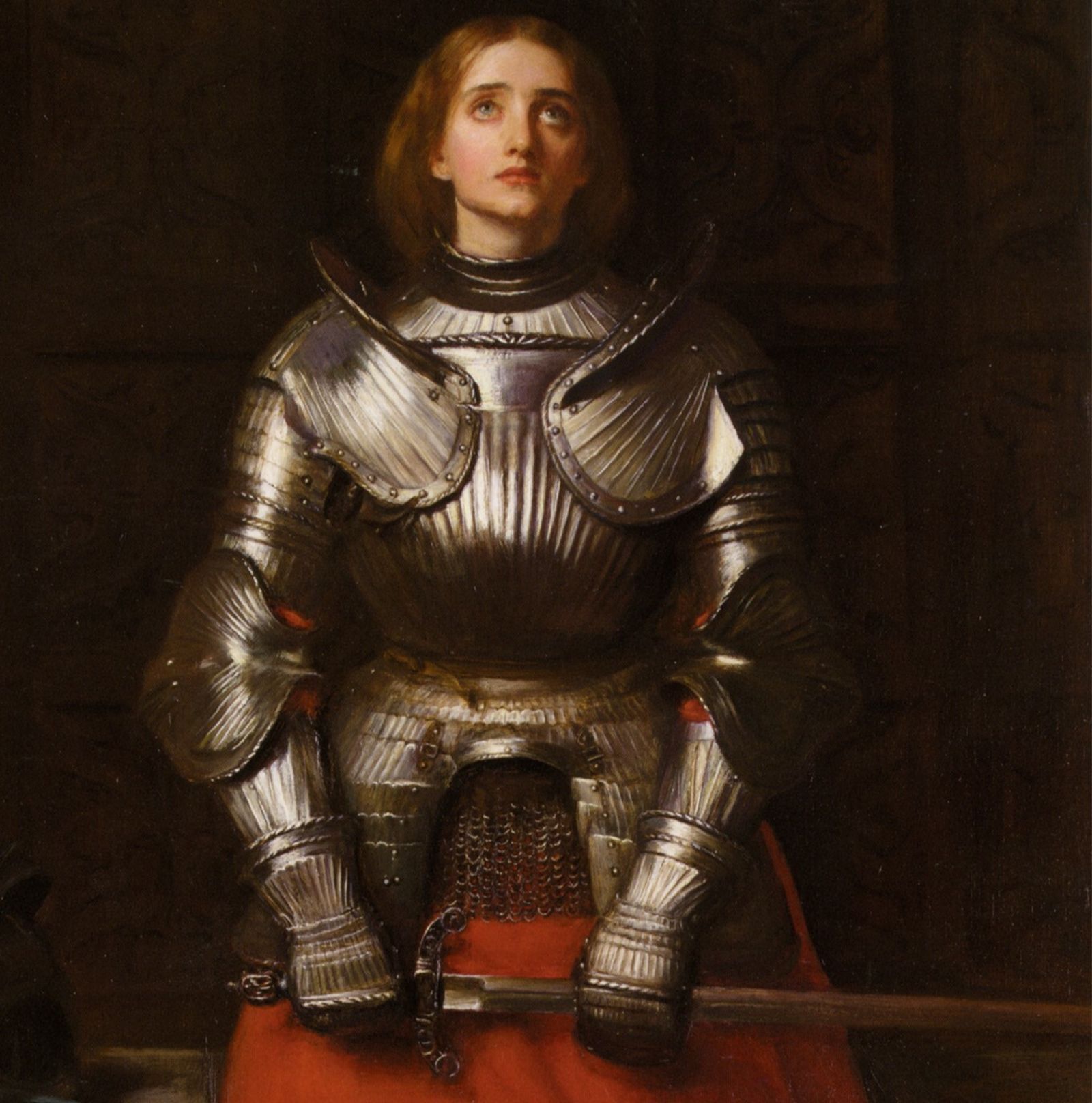 Participó activamente en la Guerra de los Cien Años, fue acusada de hereje y llevada a la hoguera en Mayo de 1431. En 1920 fue canonizada por el Papa Benedicto XV